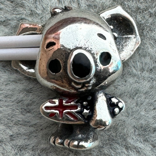 Charm Koala Australiano Surfeador Pandora Vista Frontal