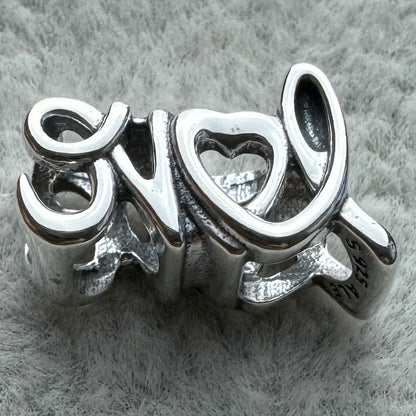 Charm Letras Love Amor Pandora Vista Desde Atrás