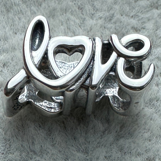 Charm Letras Love Amor Pandora Vista Frontal