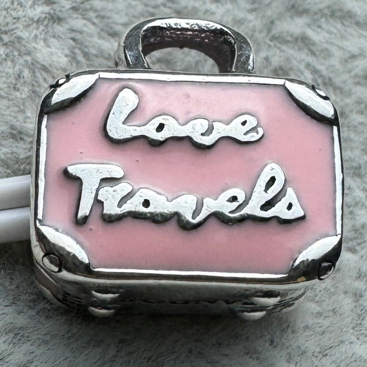 Charm Maleta De Viaje Rosa Pandora 1