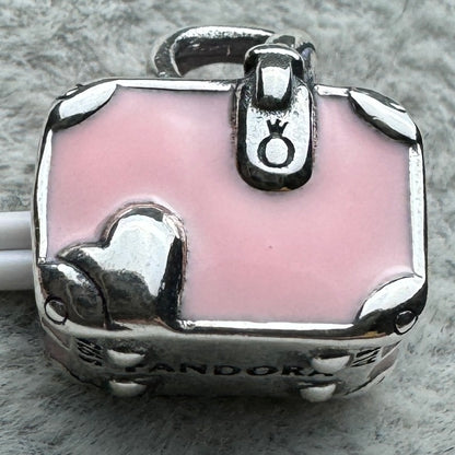 Charm Maleta De Viaje Rosa Pandora 2