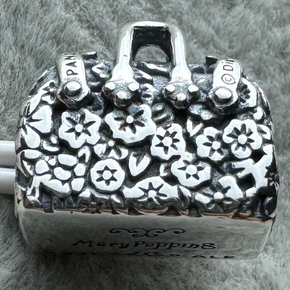 Charm Maleta Flores Mary Poppins Disney Pandora Vista Desde Atras