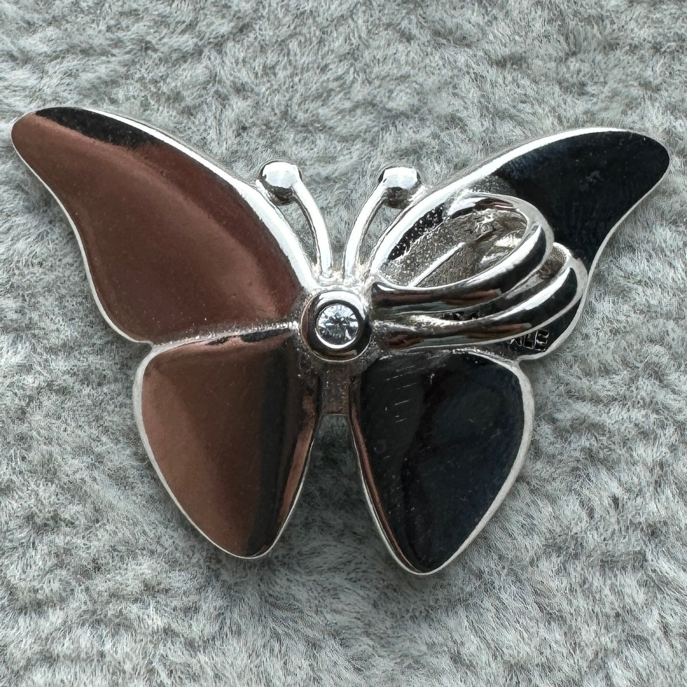 Charm Mariposa Grande Azul Pandora Vista Desde Atrás