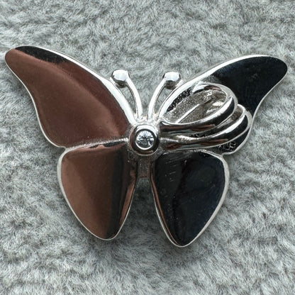Charm Mariposa Grande Azul Pandora Vista Desde Atrás