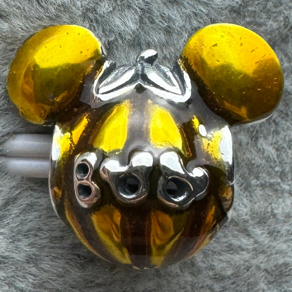 Charm Mickey Calabaza Disney Pandora Vista Desde Atrás