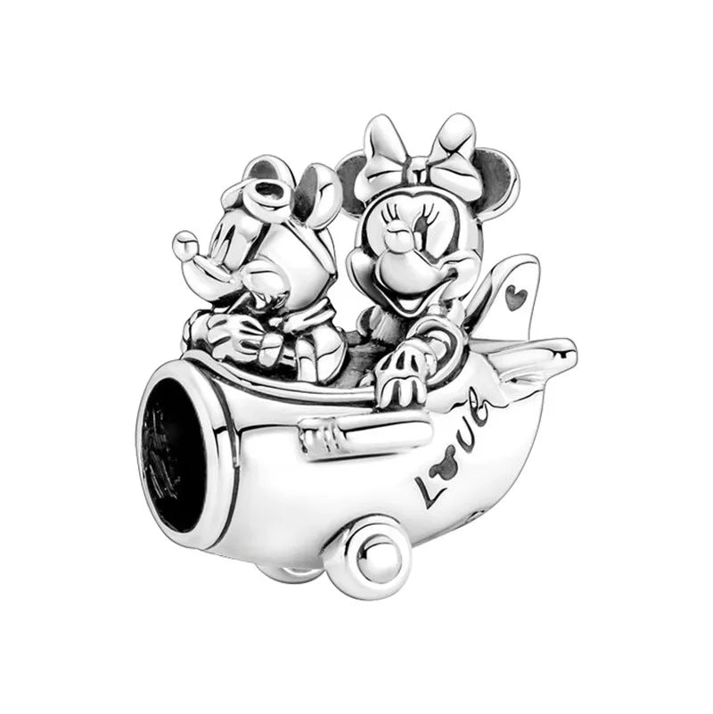Charm Mickey Y Minnie En Avión Disney Pandora