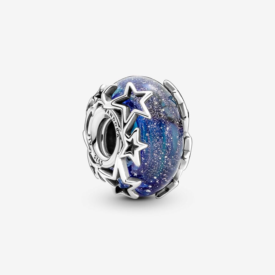 Charm Murano Galaxia Y Estrellas Pandora