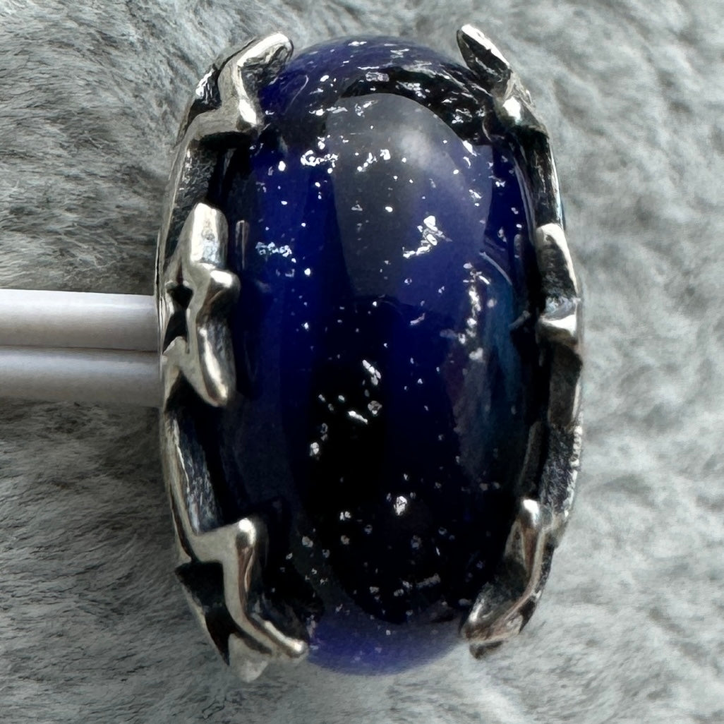 Charm Murano Galaxia Y Estrellas Pandora Vista Desde Atrás