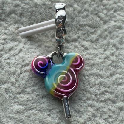 Charm Paleta Arcoíris Mickey Disney Parks Pandora Vista Desde Atrás