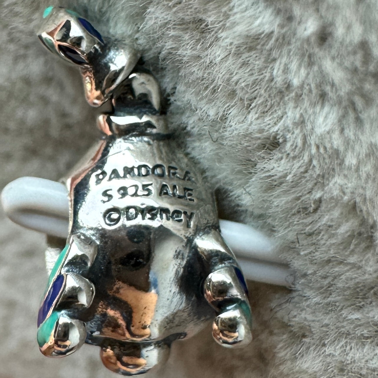Charm Pescado Flounder De La Princesa Sirenita Disney Que Se Le Mueve La Aleta Pandora Vista Desde Abajo
