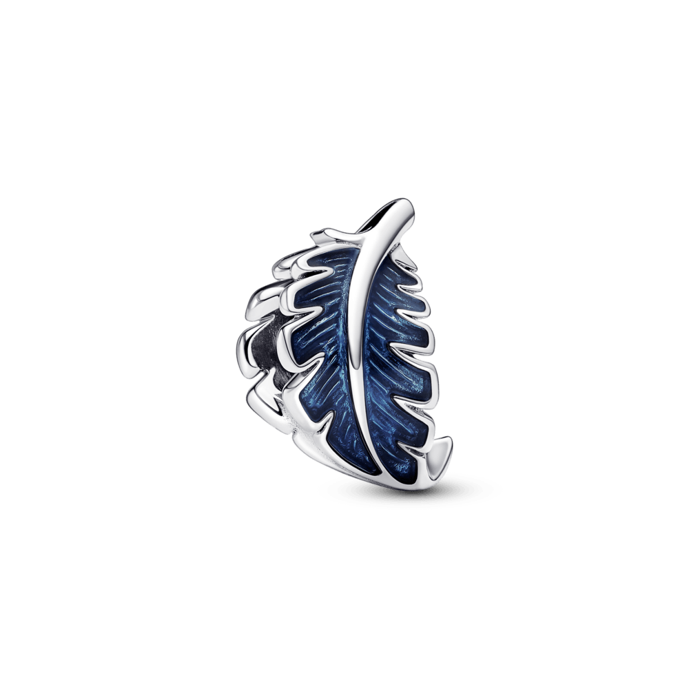 Charm Pluma Curvada Azul Pandora