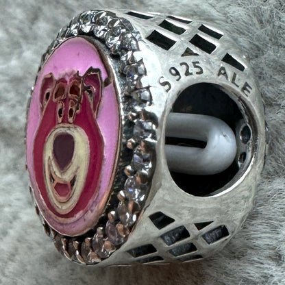 Charm Redondo Brillante Lotso Disney Pandora Vista Lateral