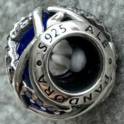 Charm Redondo Galaxia Azul Pandora Vista Lateral