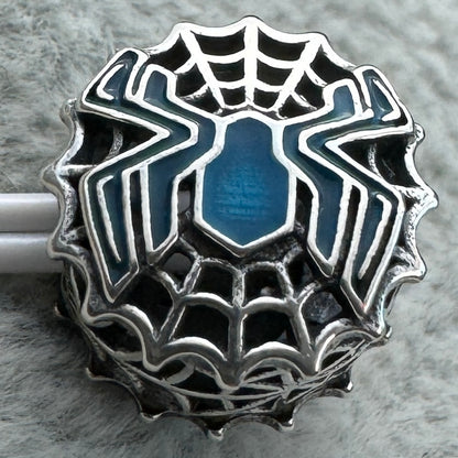 Charm Redondo Spider-Man Marvel Pandora Vista Desde Atrás