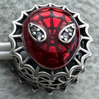 Charm Redondo Spider-Man Marvel Pandora Vista Frontal