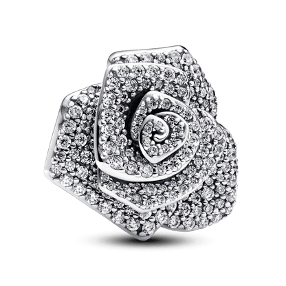 Charm Rosa Grande Brillante Floreciendo Pandora