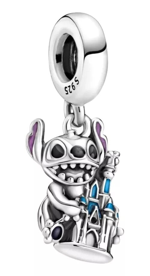 Charm Stitch Con Castillo Disney Parks Pandora