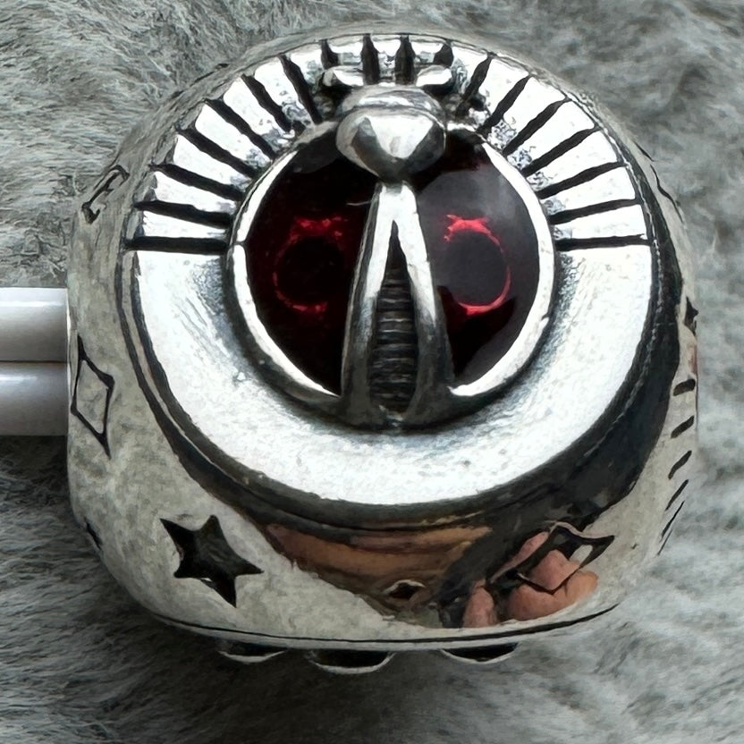 Charm Tres Caras Trébol, Herradura Y Mariquita Pandora Vista Segundo Lado