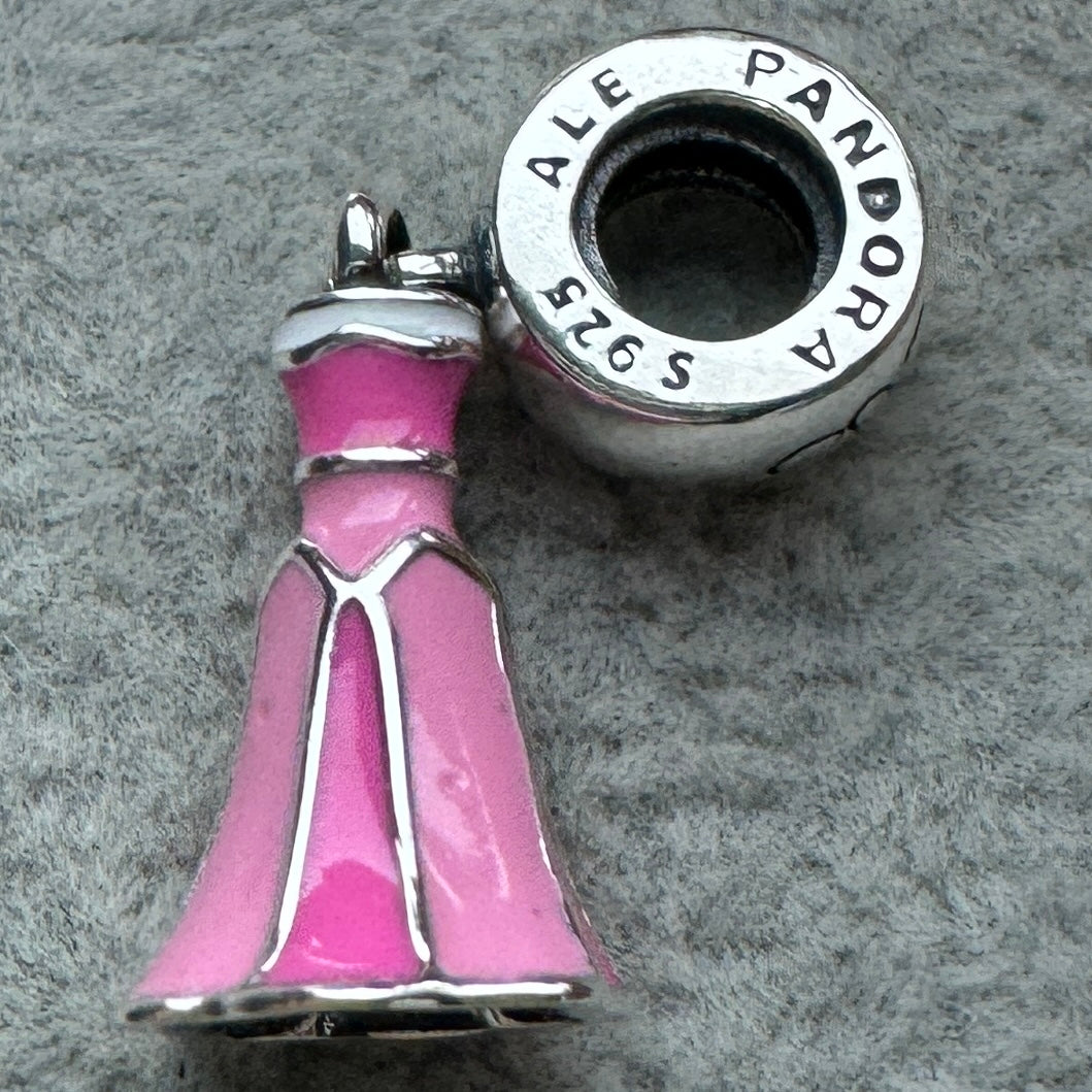 Charm Vestido Princesa Aurora Disney Pandora Vista Lateral