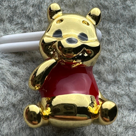 Charm Winnieh Pooh Dorado Disney Pandora Vista Frontal
