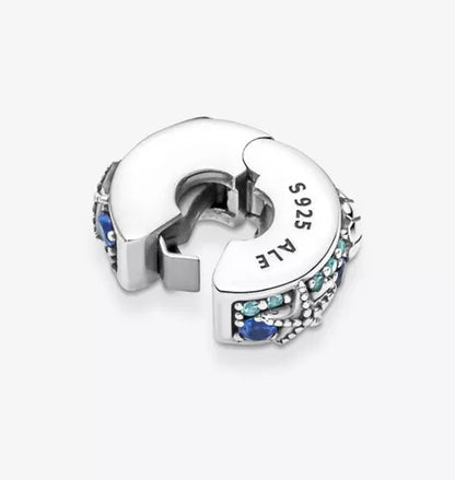 Charm Clip De Seguridad Concha Y Estrella De Mar