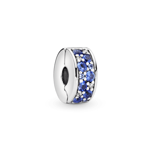 Charm Clip De Seguridad Pavé Azules