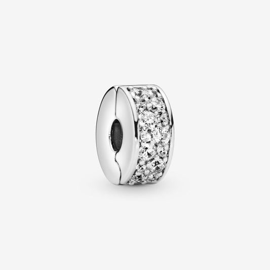 Charm Clip De Seguridad Pavé Transparentes