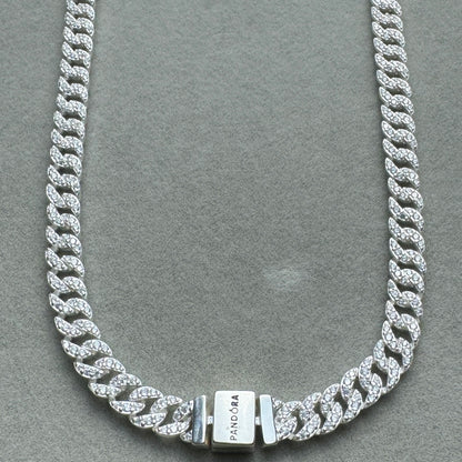 Collar Cubano Pandora Vista Mitad Frontal