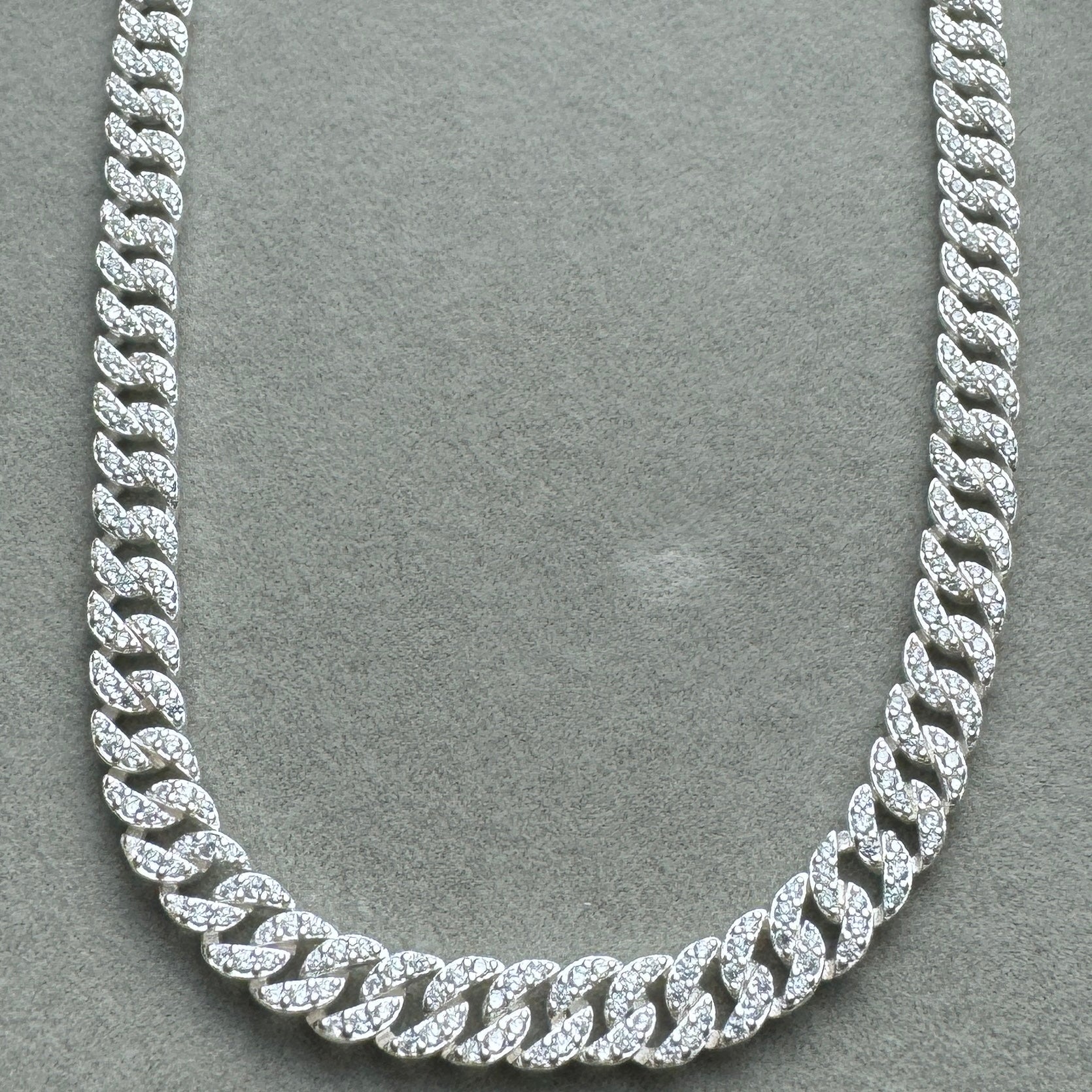 Collar Cubano Pandora Vista Mitad Frontal Parte Baja