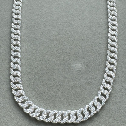 Collar Cubano Pandora Vista Mitad Frontal Parte Baja