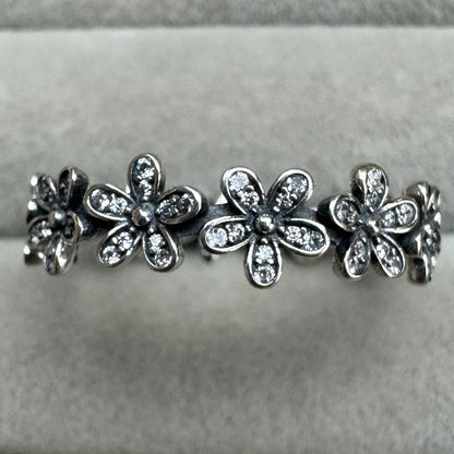 Anillo Flores Brillantes