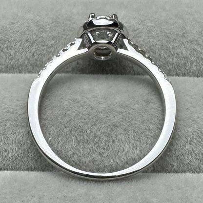 Anillo Óvalo Contorno Moissanita