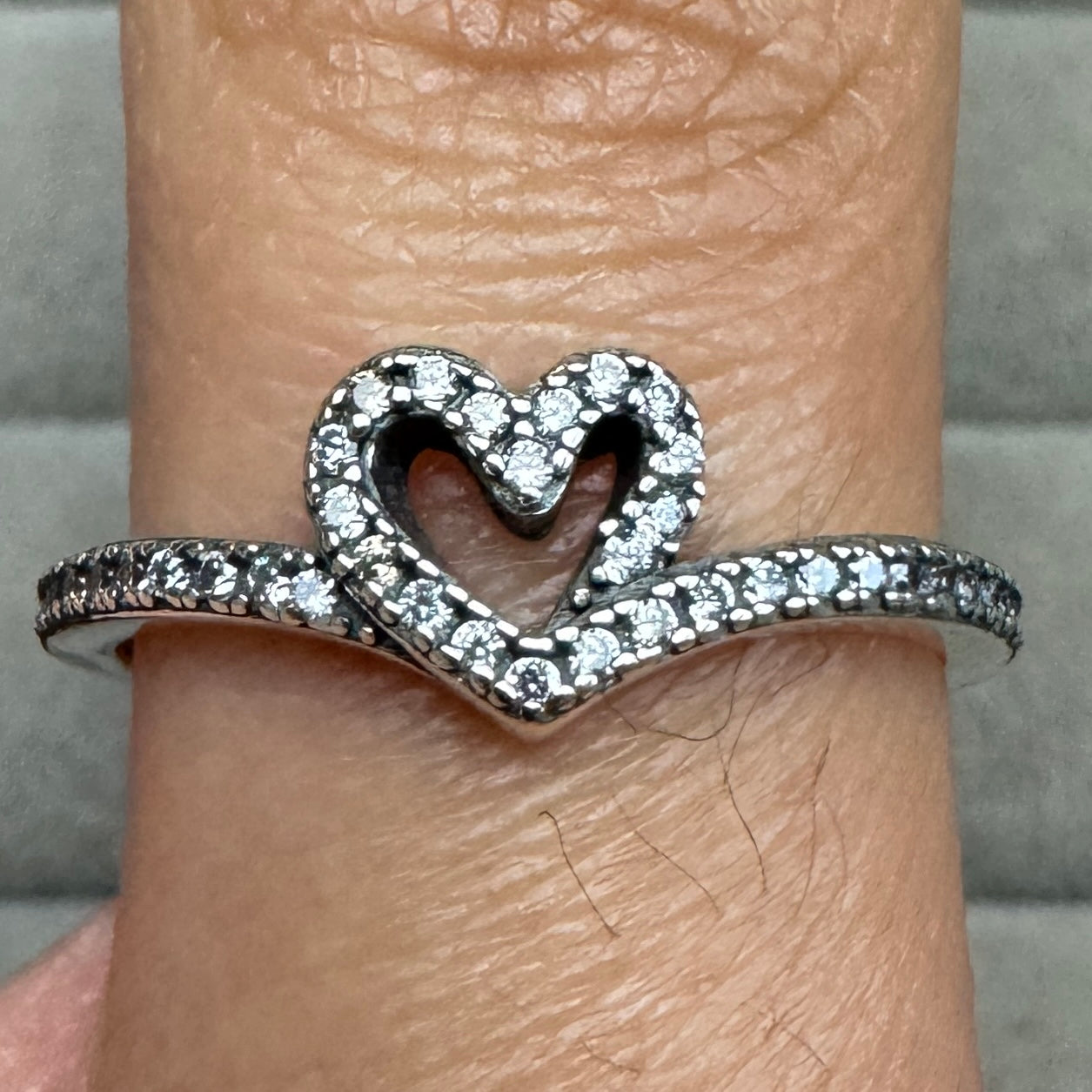 Anillo Corazón Forma Libre