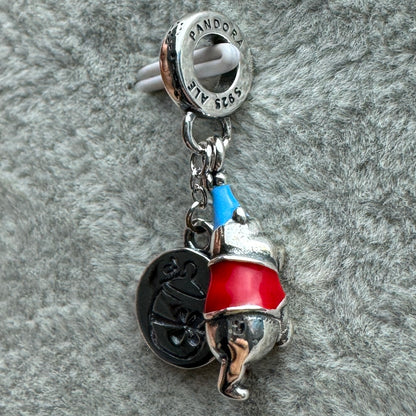 Charm Colgante Doble Winnieh Pooh Feliz Cumpleaños