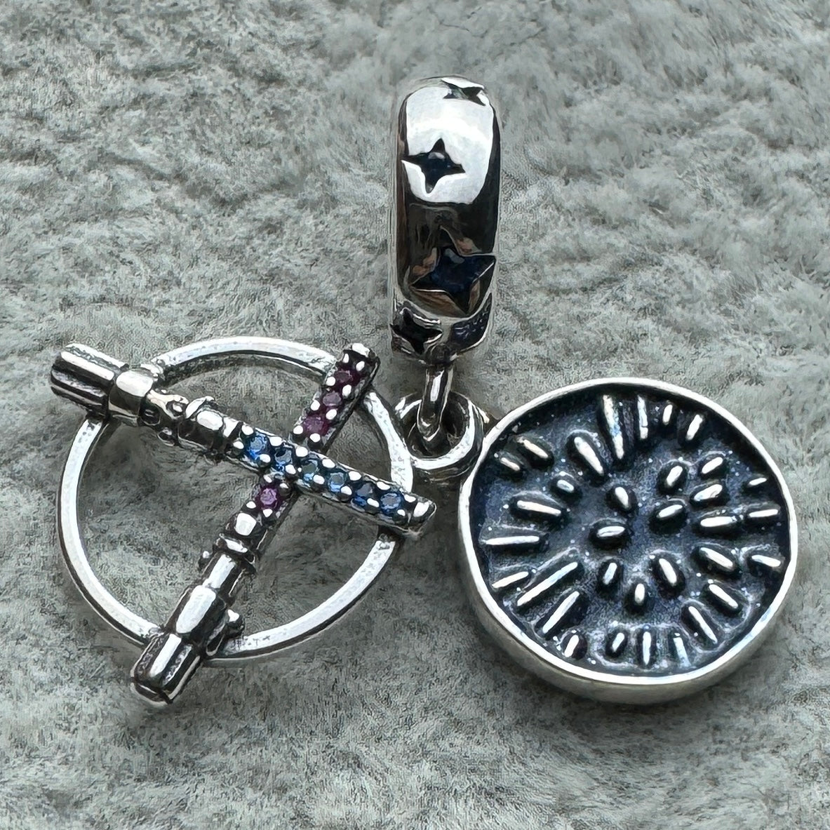Charm Colgante Doble Sables Star Wars Disney