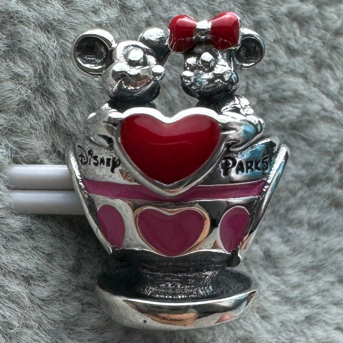 Charm Taza Mickey Y Minnie Disney Parks