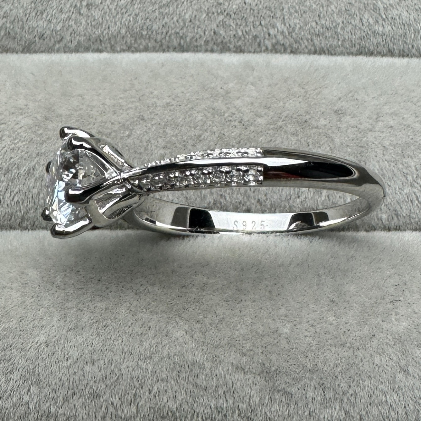Anillo Círculo Brillante Lateral Moissanita