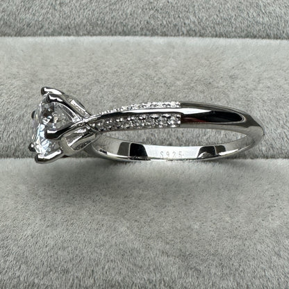 Anillo Círculo Brillante Lateral Moissanita