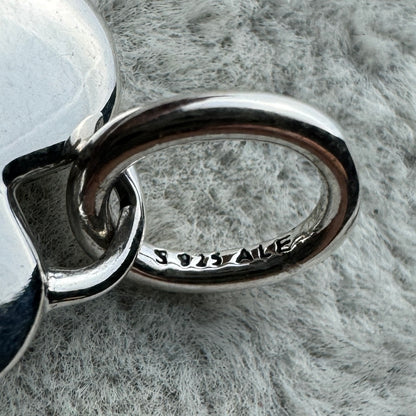 Charm Colgante Corazón Zirconias Azul Y Transparente