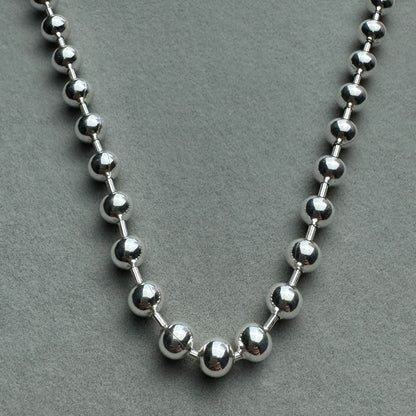 Collar Bolitas Y Eslabones 45 cm