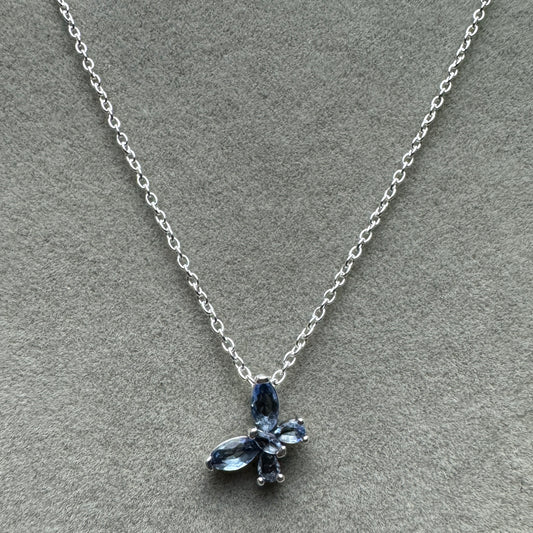 Collar Mariposa Azul