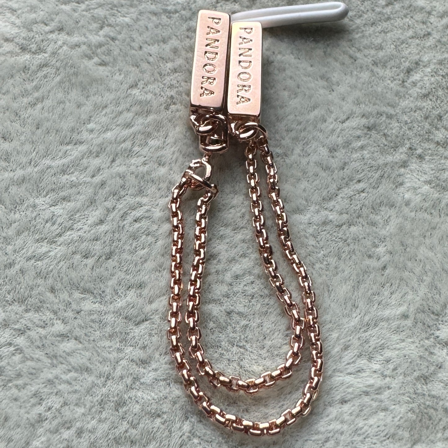 Cadena De Seguridad Baño Oro Rosa Brazalete Reflexions