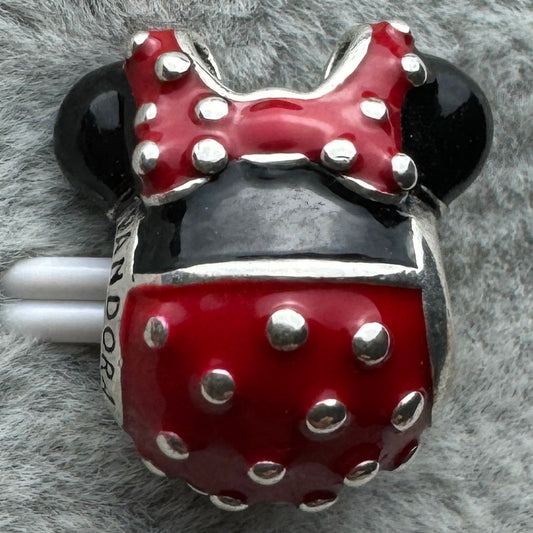 Charm Silueta Minnie Redondo Rojo Disney