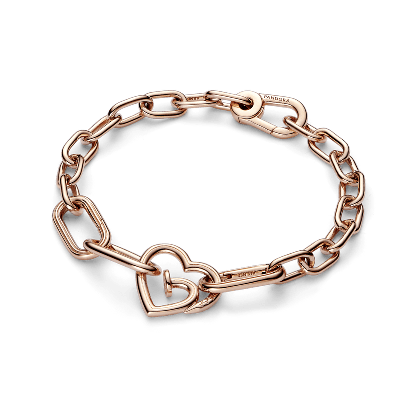 Eslabón de estilo doble Corazón de clavo Pandora ME