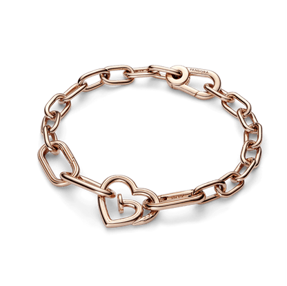 Eslabón de estilo doble Corazón de clavo Pandora ME