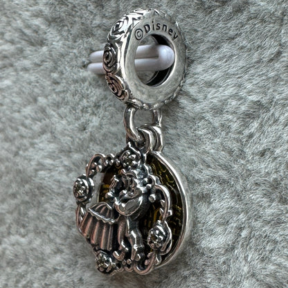 Charm Colgante Doble La Bella y La Bestia Disney