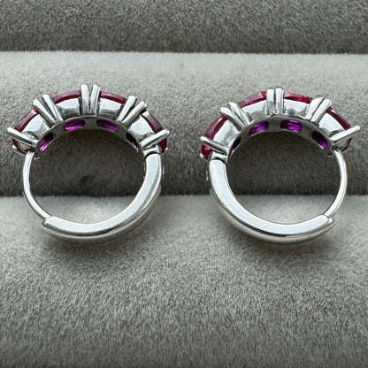Aretes De Aro Rosa
