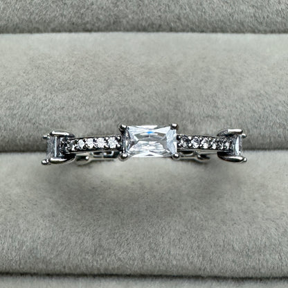 Anillo Rectángulos Pavé