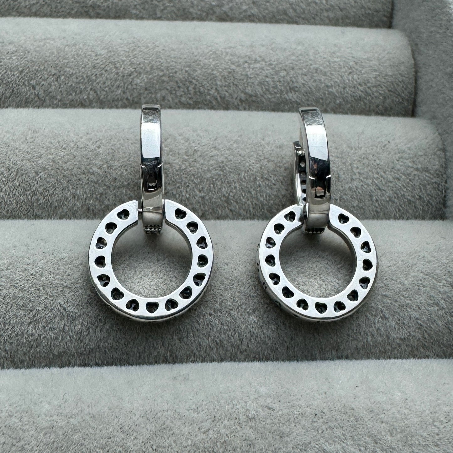 Aretes Con Colgante Pavé