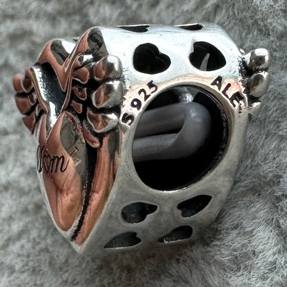 Charm Corazón Mamá Alas De Ángel